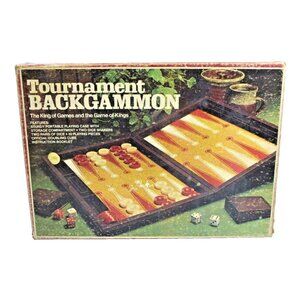 Vintage Milton Bradley 1978 Tournament Backgammon Game Complete